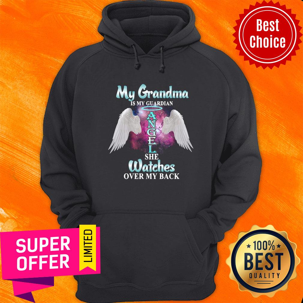 My Grandma Is My Guardian Angel She Watches Over My Back Shirt - Image 4