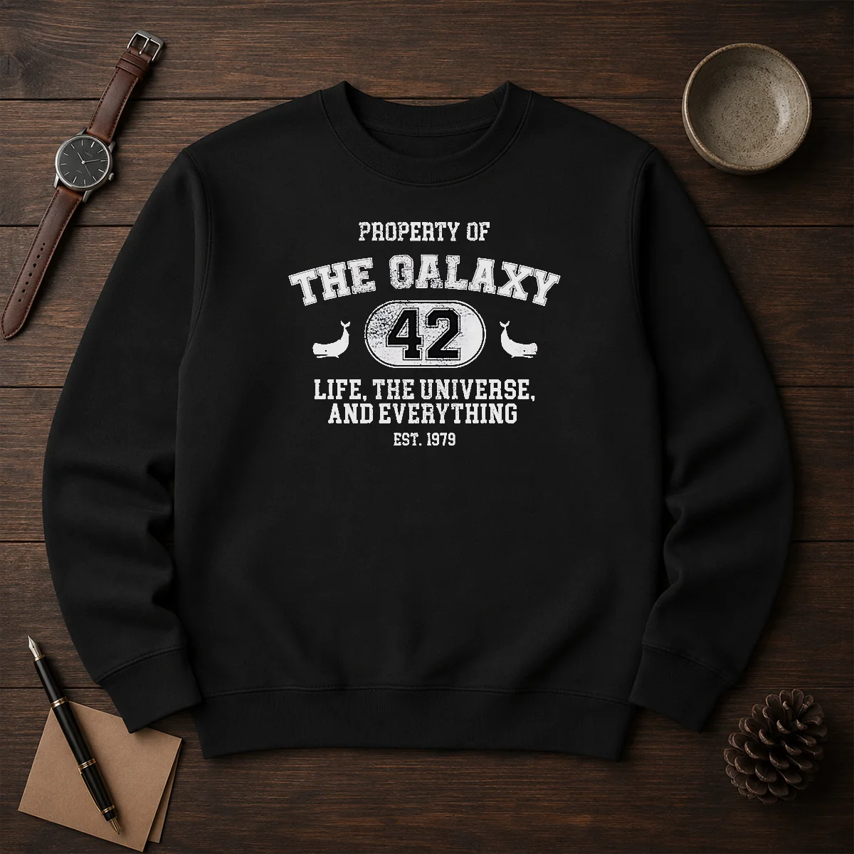 Original Property Of The Galaxy 42 Life The Universe And Everything Est 1979 Shirt - Image 7