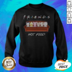 Alternative view of Top Animals Friends Not Food Halloween Shirt