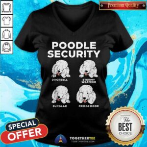 Alternative view of Top Poodle Security Animal Pet Guard Dog Owner Shirt