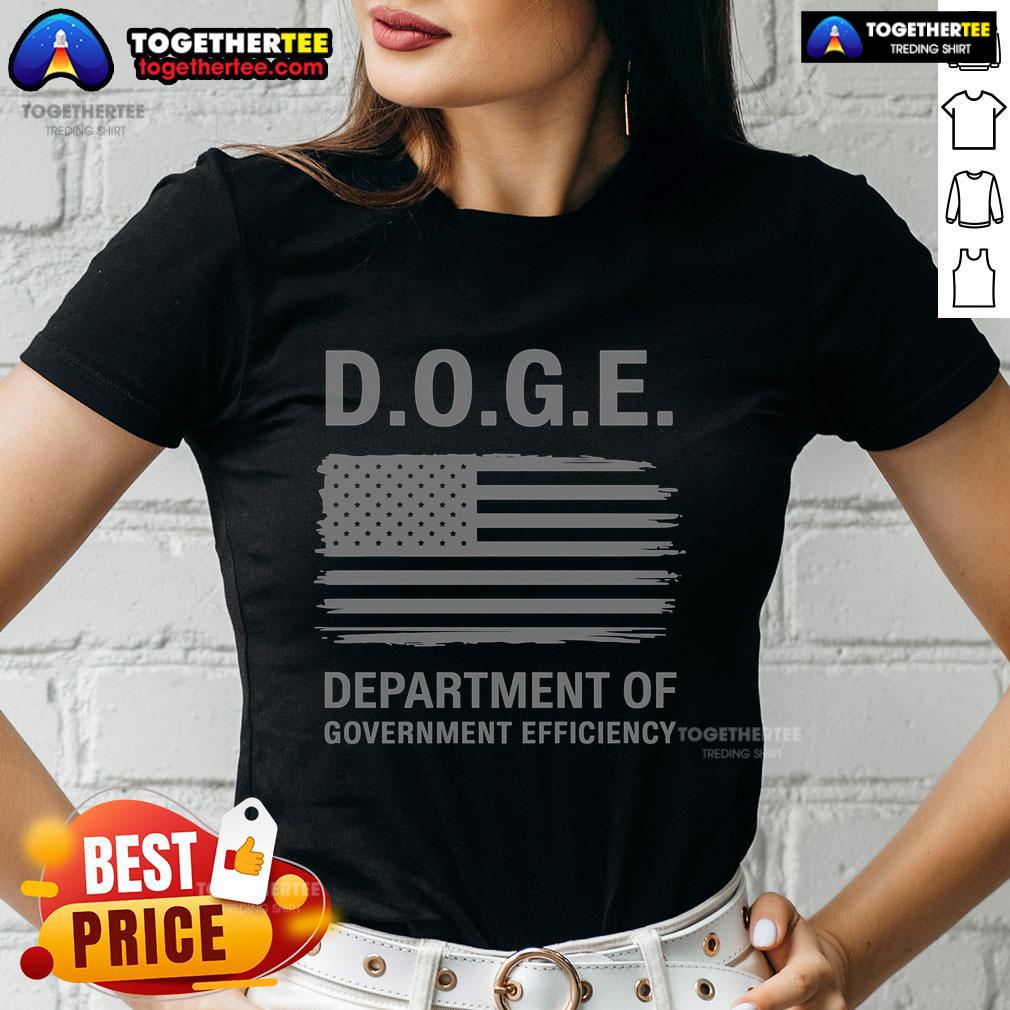 Premium Doga Department Of Government Efficiency America Flag T-Shirt - Image 3