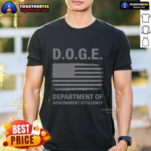 Premium Doga Department Of Government Efficiency America Flag T-Shirt