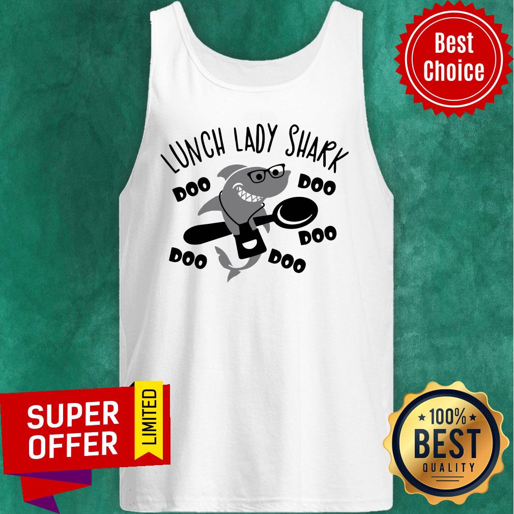 Lunch Lady Shark Doo Doo Doo Doo Shirt - Image 3