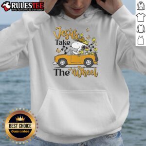 Alternative view of Nice Snoopy Jesus Take The Wheel T-Shirt
