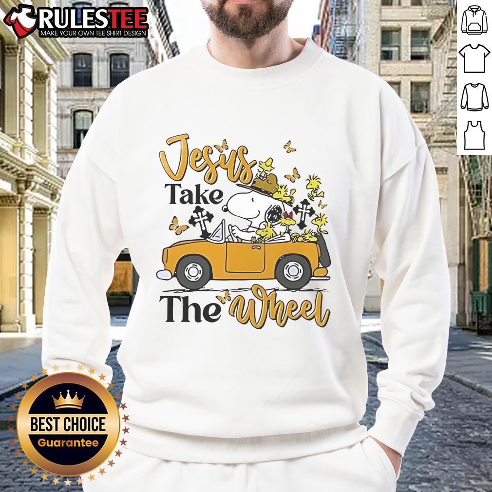 Nice Snoopy Jesus Take The Wheel T-Shirt - Image 5