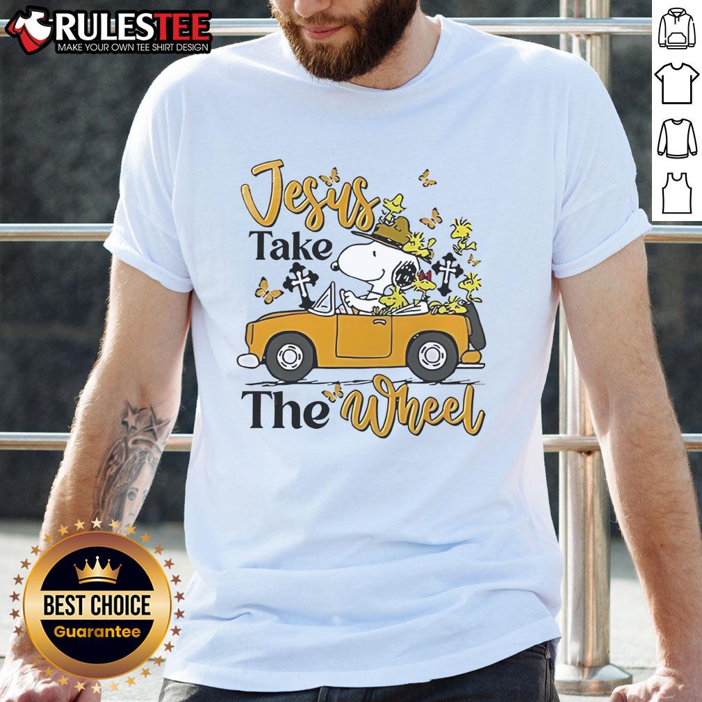 Nice Snoopy Jesus Take The Wheel T-Shirt
