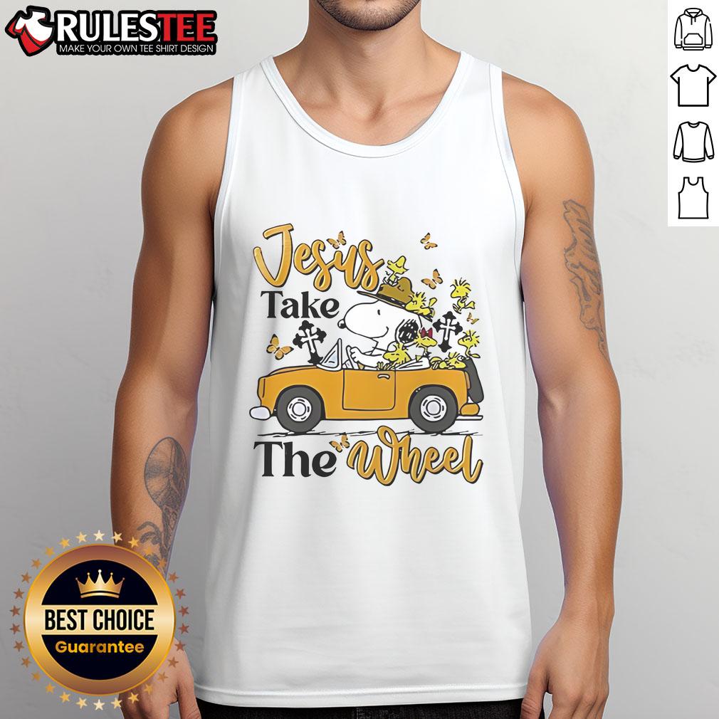 Nice Snoopy Jesus Take The Wheel T-Shirt - Image 4