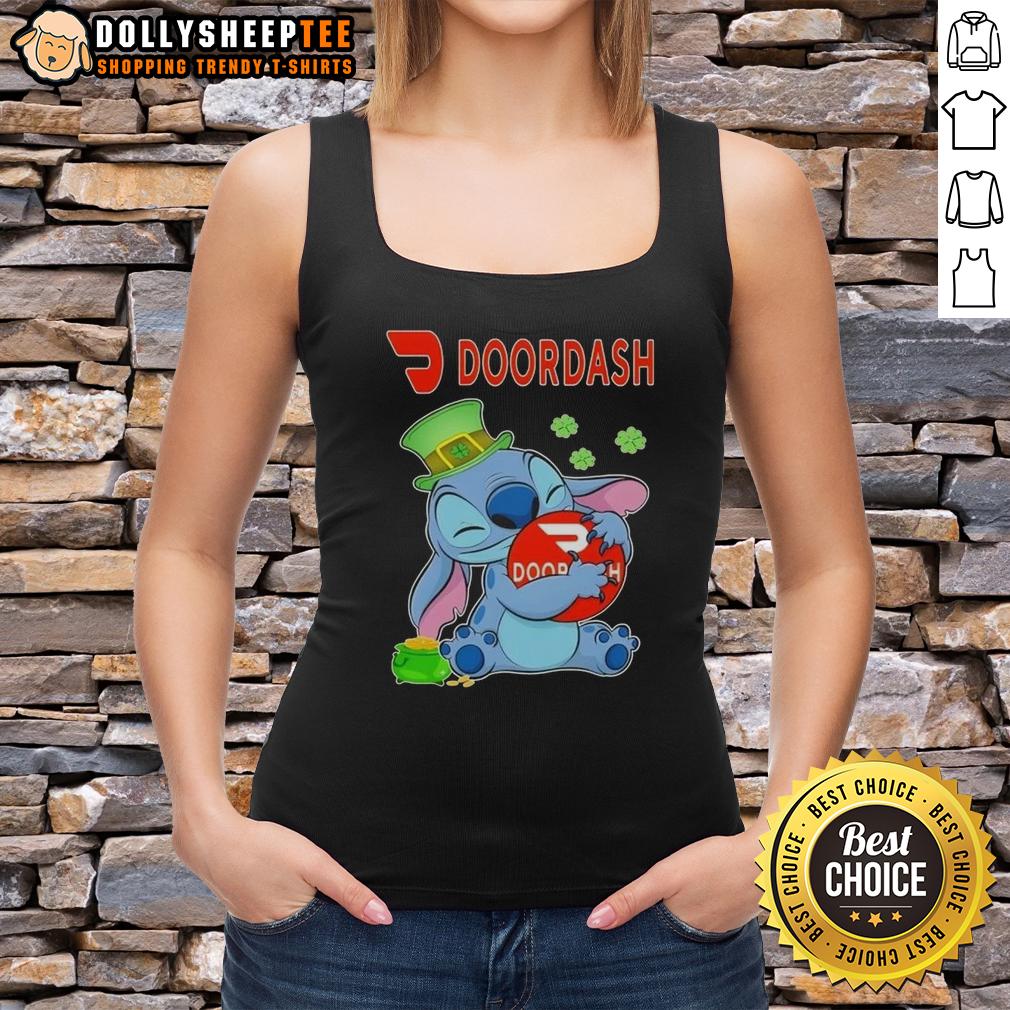 Top Stitch Hug Doordash Logo St. Patrick's Day T-Shirt - Image 4
