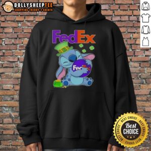 Alternative view of Top Stitch Hug Fedex Logo St. Patrick's Day T-Shirt
