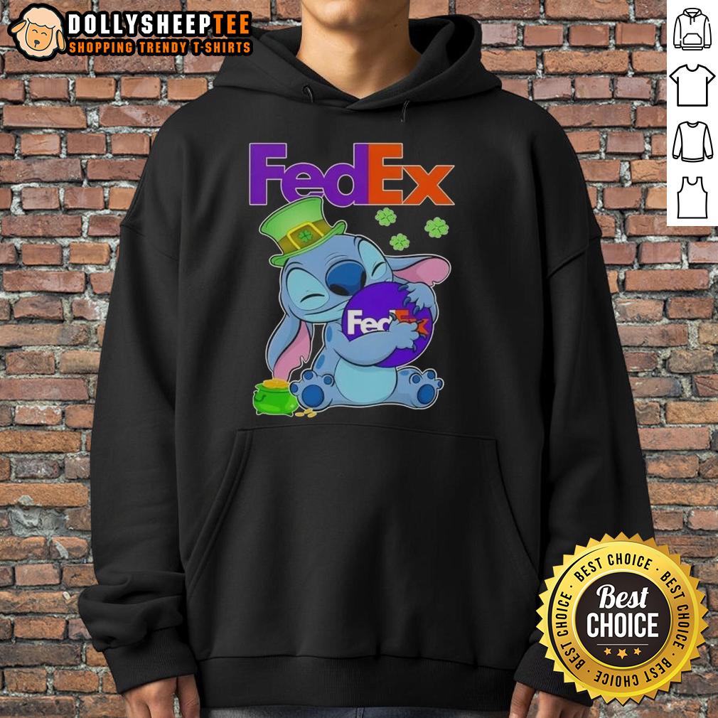 Top Stitch Hug Fedex Logo St. Patrick's Day T-Shirt - Image 2