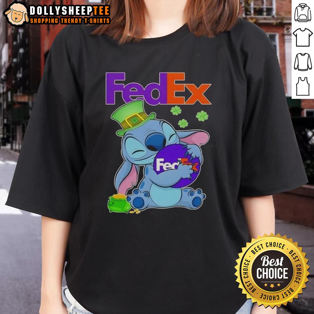 Top Stitch Hug Fedex Logo St. Patrick's Day T-Shirt - Image 3