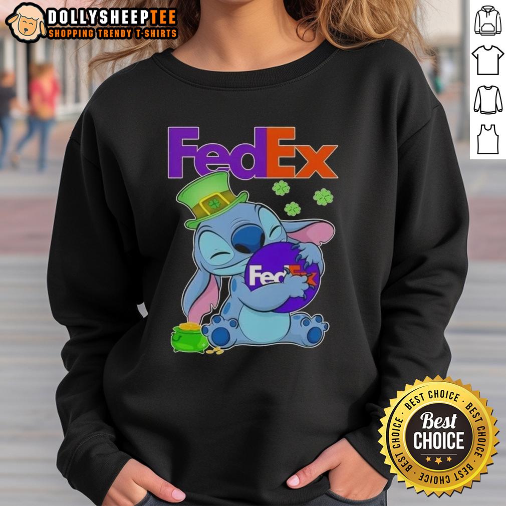 Top Stitch Hug Fedex Logo St. Patrick's Day T-Shirt - Image 5