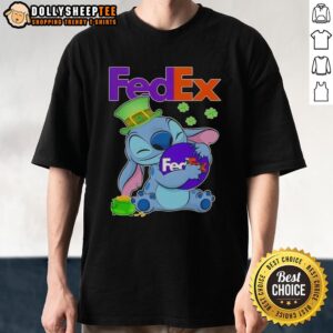 Top Stitch Hug Fedex Logo St. Patrick's Day T-Shirt