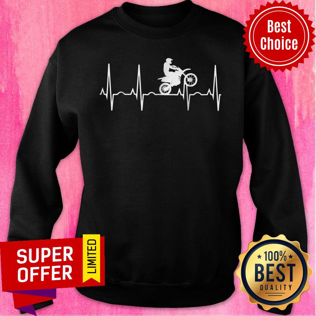 Nice Dirt Bike Heartbeat Shirt - Image 4