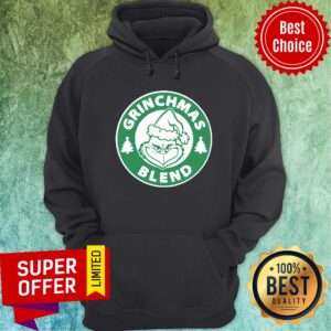 Alternative view of Nice Santa Grinch Grinchmas Blend Christmas Shirt