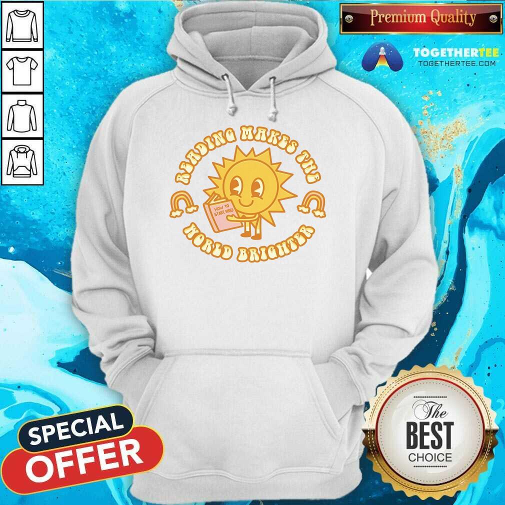 Premium Reading Makes The World Brighter T-Shirt - Image 5