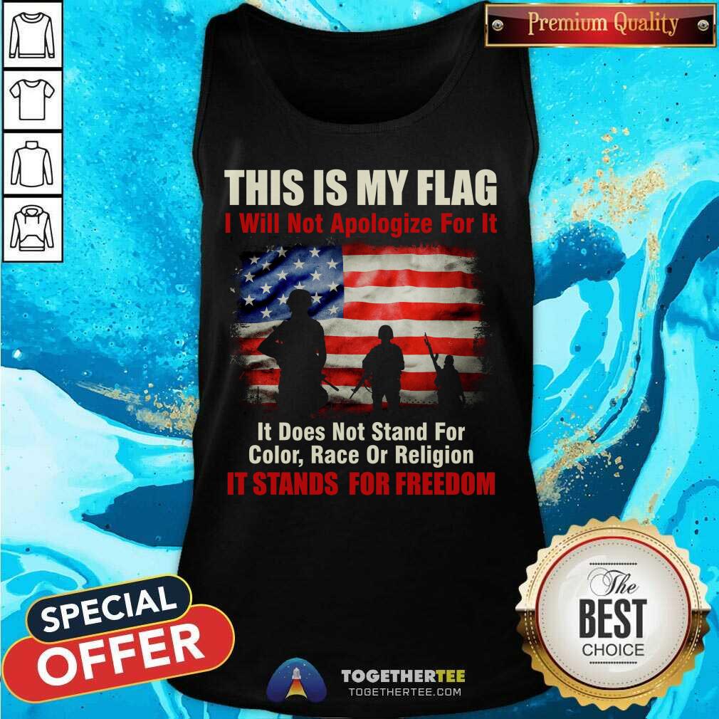 American Flag Does Not Stand For Color Race Or Religion It Stands For Freedom Shirt - Image 4