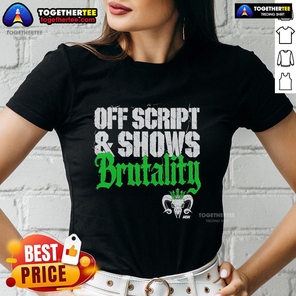 Official Will Ospreay Off Script Shows Brutality T-Shirt - Image 3