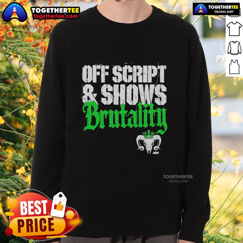 Official Will Ospreay Off Script Shows Brutality T-Shirt - Image 5
