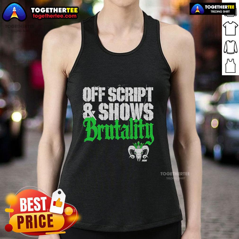 Official Will Ospreay Off Script Shows Brutality T-Shirt - Image 4