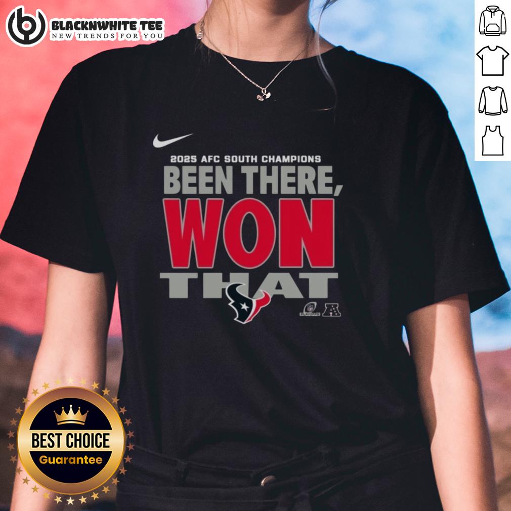 Original Houston Texans 2025 AFC South Champions T-Shirt - Image 3