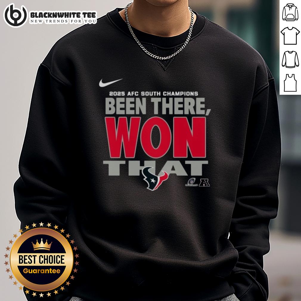 Original Houston Texans 2025 AFC South Champions T-Shirt - Image 5
