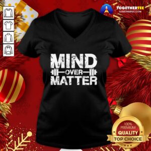 Alternative view of Awesome Fitness Mind Over Matter Shirt