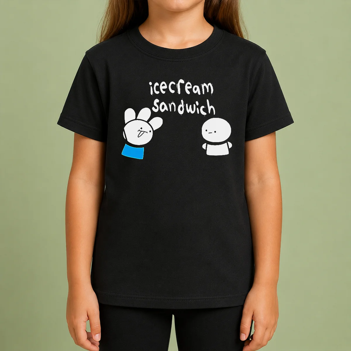 Happy Good Icecream Sandwich Characters Youtube Animation Shirt - Image 9