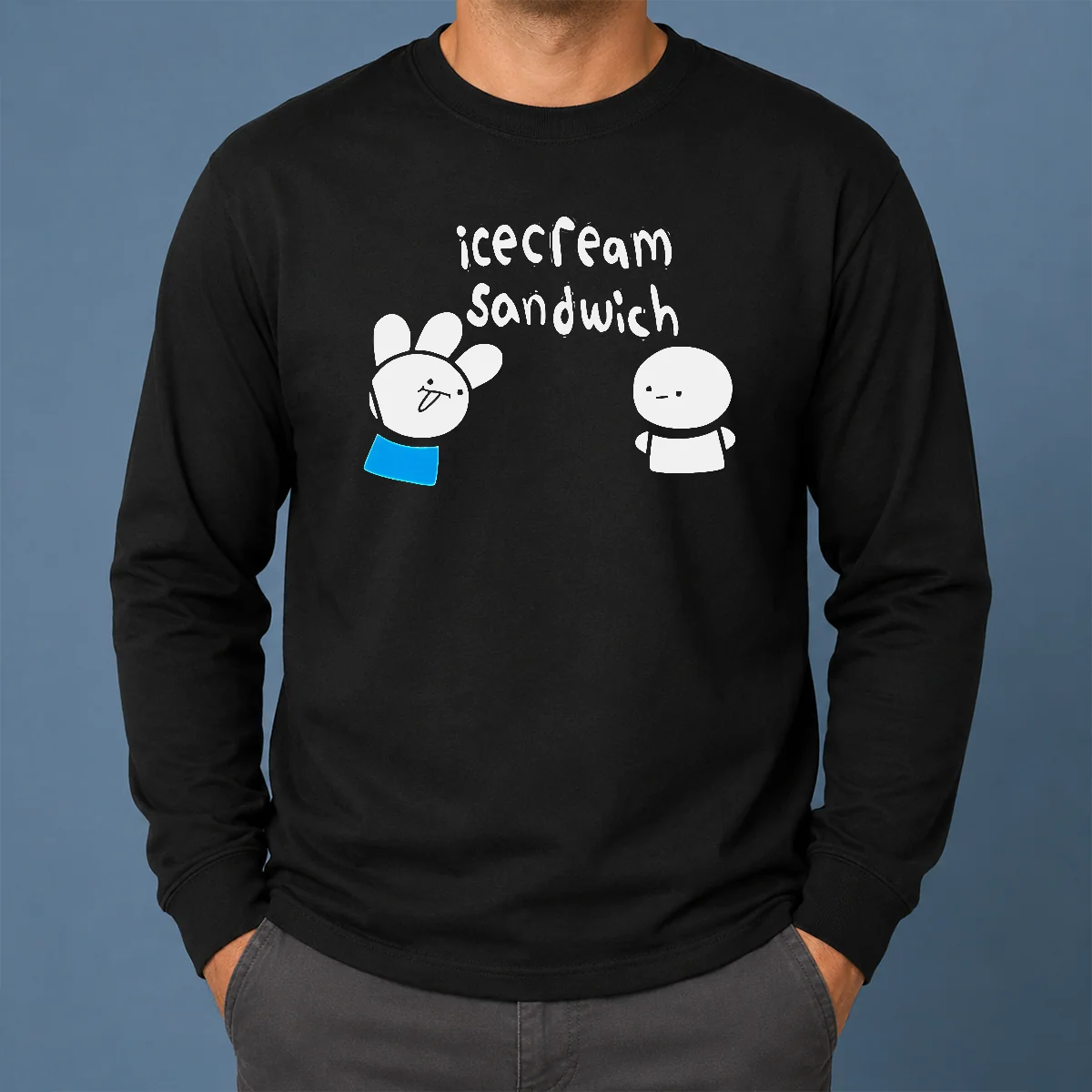 Happy Good Icecream Sandwich Characters Youtube Animation Shirt - Image 6