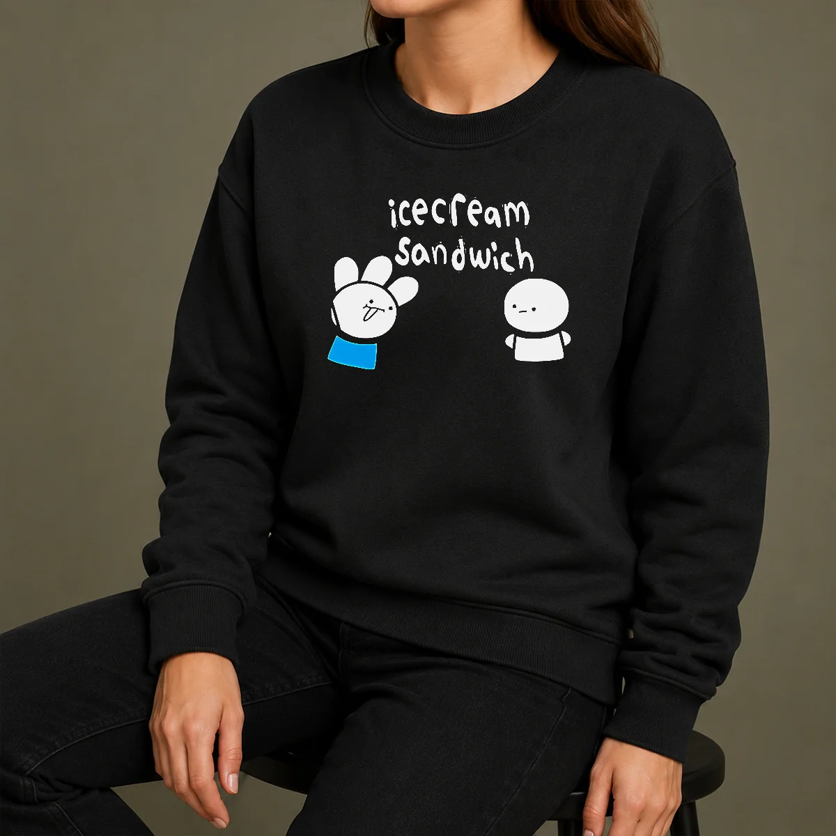 Happy Good Icecream Sandwich Characters Youtube Animation Shirt - Image 7