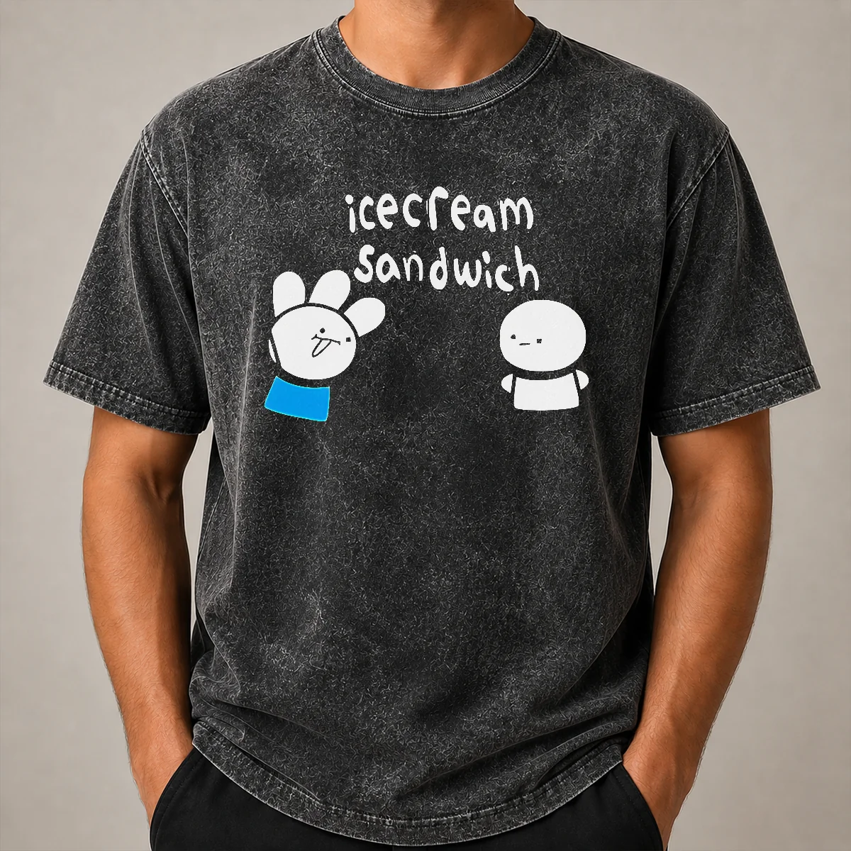 Happy Good Icecream Sandwich Characters Youtube Animation Shirt - Image 8