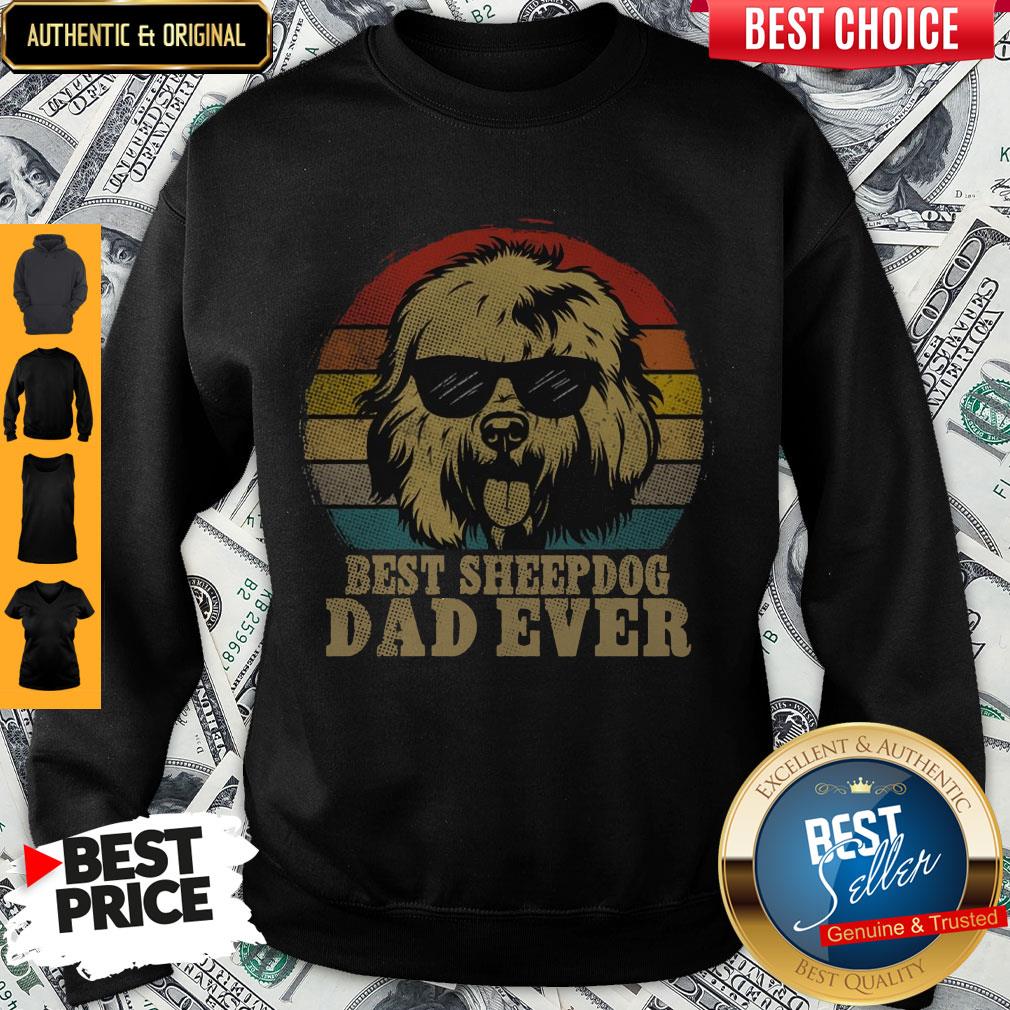 Official Best Sheep Dog Dad Ever Vintage Shirt - Image 5