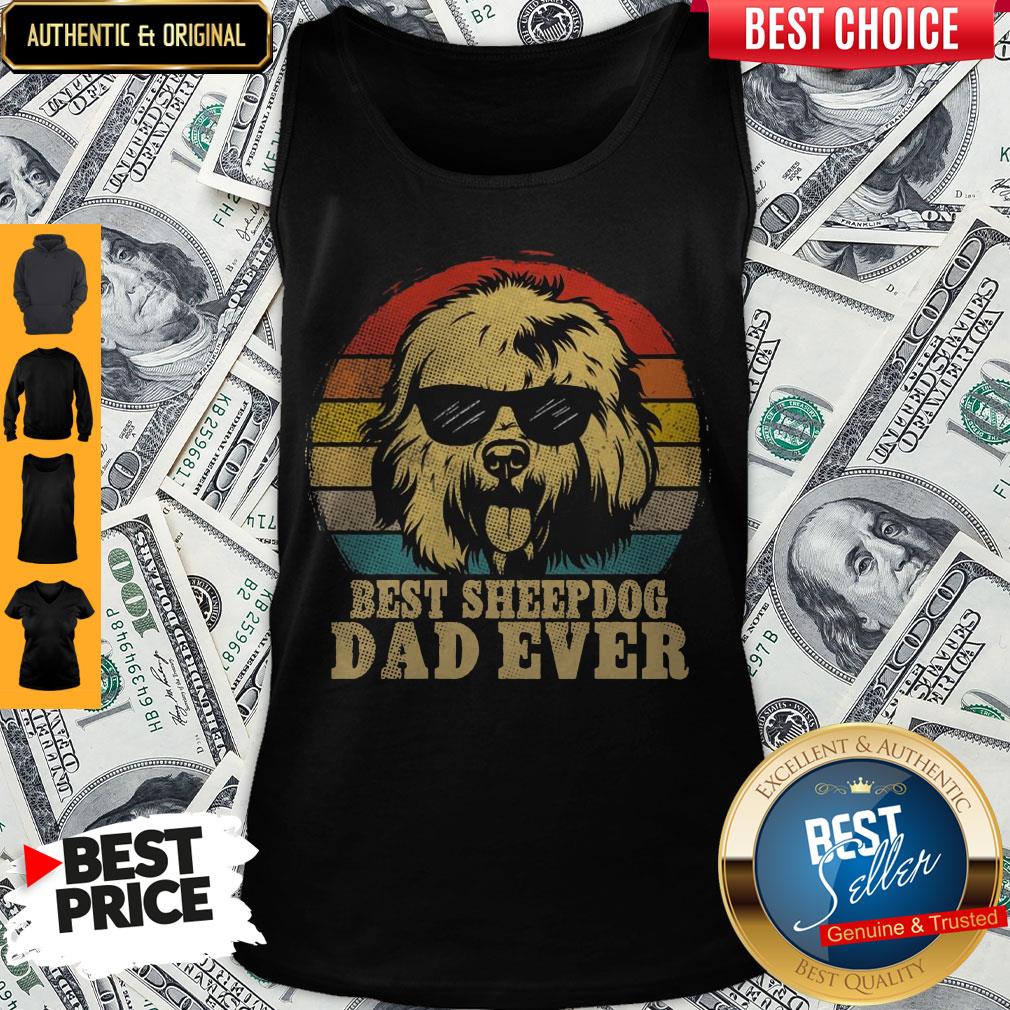 Official Best Sheep Dog Dad Ever Vintage Shirt - Image 4
