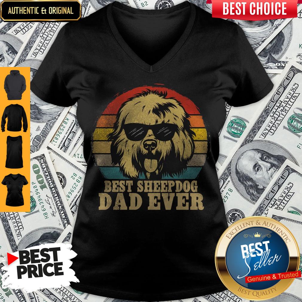 Official Best Sheep Dog Dad Ever Vintage Shirt - Image 3