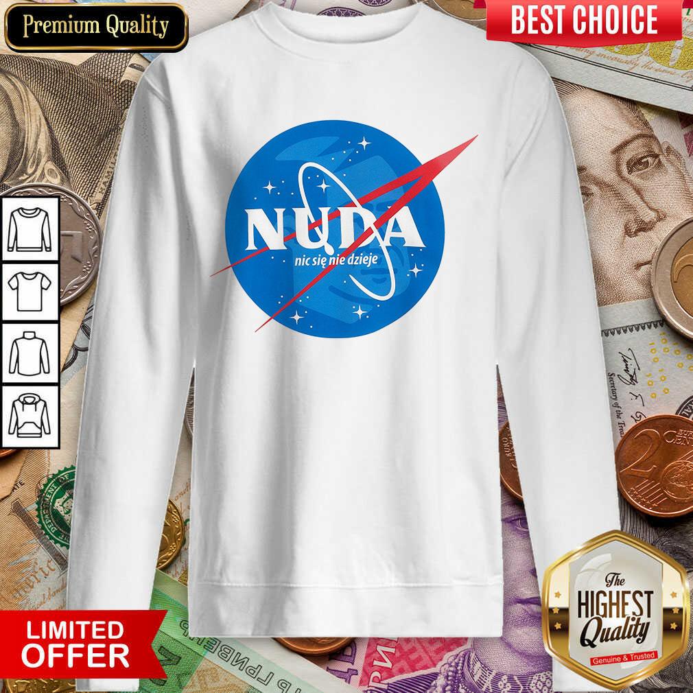 Awesome Nuda Biała Koszulka Męska Shirt - Image 4