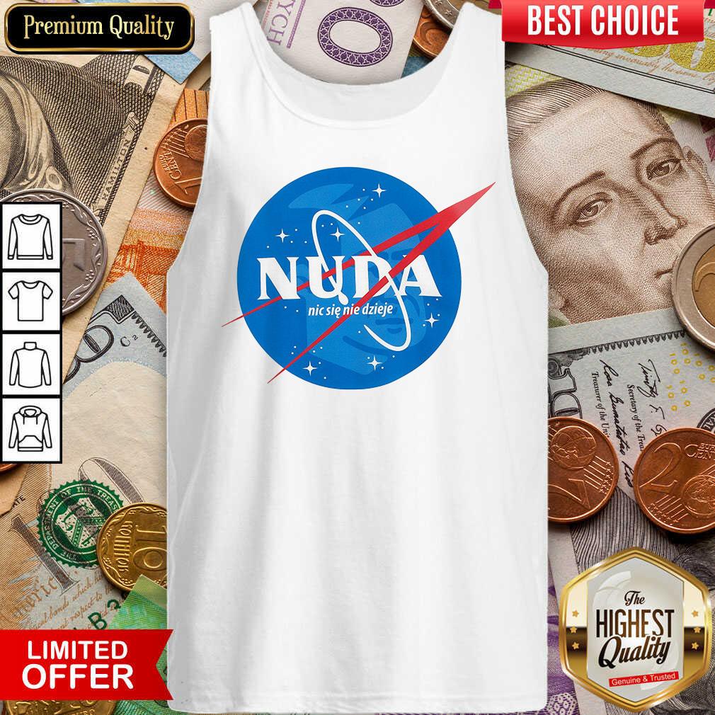 Awesome Nuda Biała Koszulka Męska Shirt - Image 3