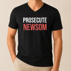 Alternative view of Good Awesome Prosecute Newsom Shirt