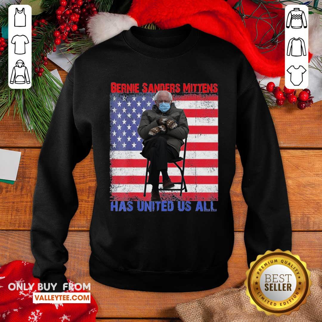 Wicked Bernie Sanders Mittens Sitting Inauguration Usa Flag Premium Gift Shirt - Image 3