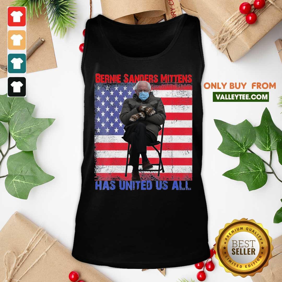 Wicked Bernie Sanders Mittens Sitting Inauguration Usa Flag Premium Gift Shirt - Image 2