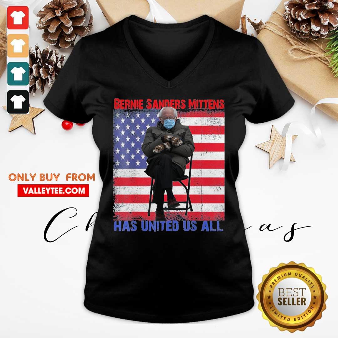 Wicked Bernie Sanders Mittens Sitting Inauguration Usa Flag Premium Gift Shirt - Image 4