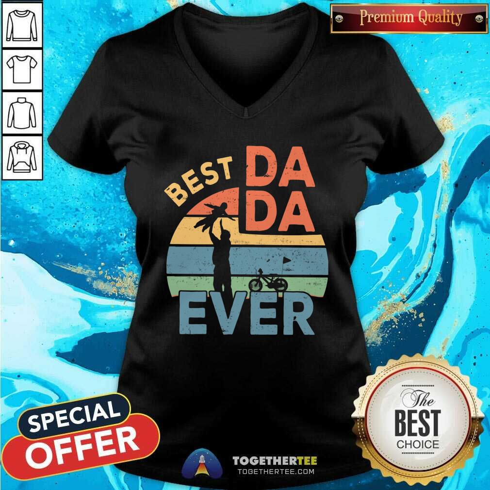Best Dada Ever Vintage Retro Shirt - Image 3