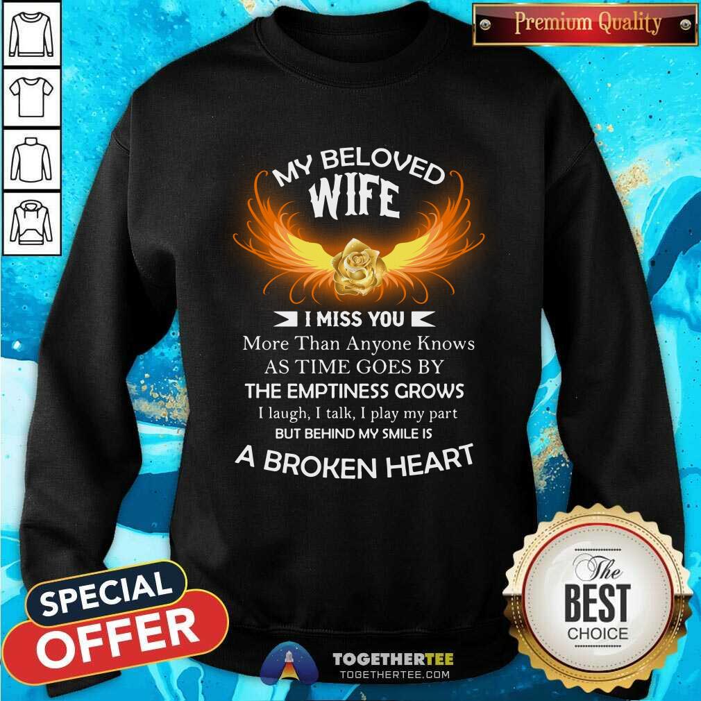 My Beloved Wife A Broken Heart Fire Wings Shirt - Image 5