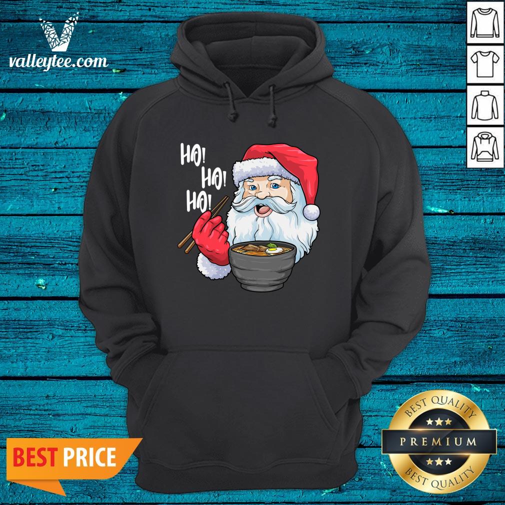 Perfect Santa Eating Noodle Hohoho Christmas Shirt - Image 3
