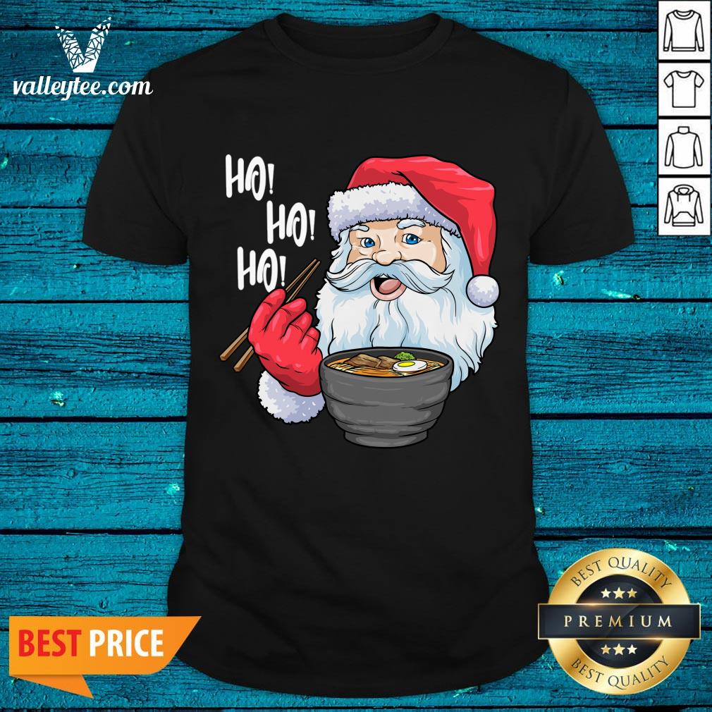 Perfect Santa Eating Noodle Hohoho Christmas Shirt