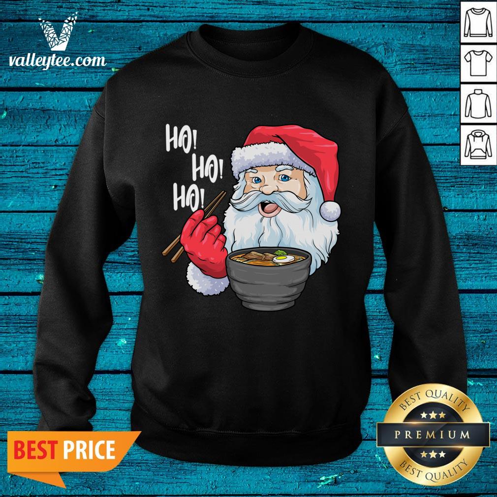 Perfect Santa Eating Noodle Hohoho Christmas Shirt - Image 2