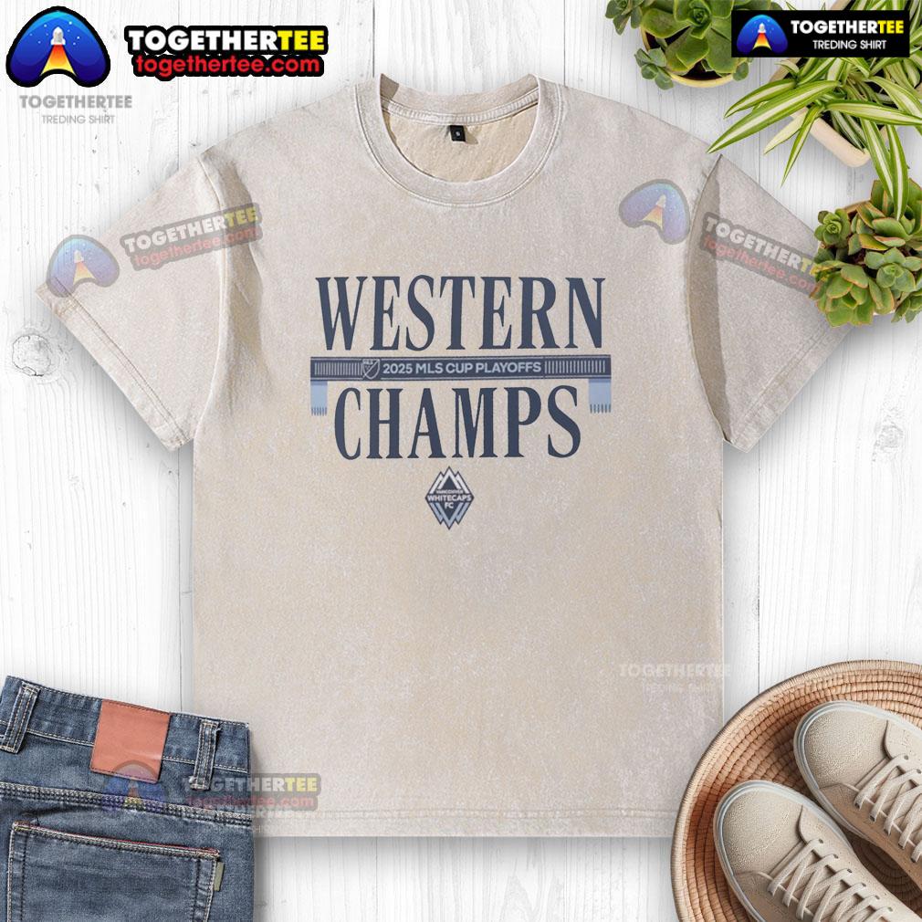 Good Vancouver Whitecaps FC 2025 MLS Western Conference Champions Locker Room T-Shirt - Image 6