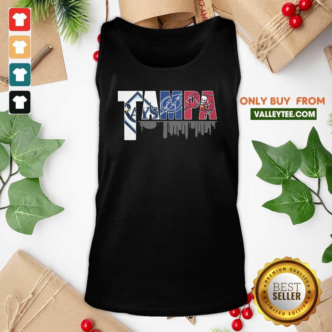 Cute Tampa Tampa Bay Rays Tampa Bay Lightning Tampa Bay Buccaneers Shirt - Image 5