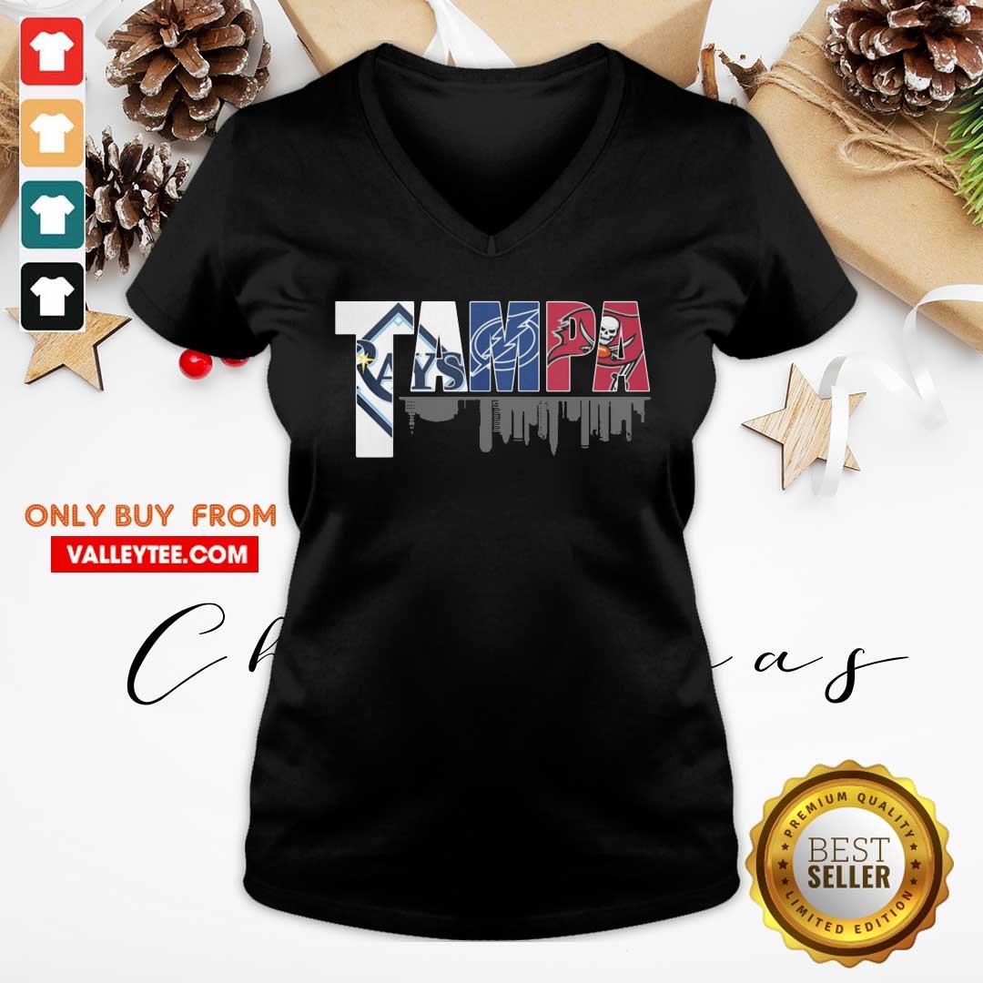 Cute Tampa Tampa Bay Rays Tampa Bay Lightning Tampa Bay Buccaneers Shirt - Image 4