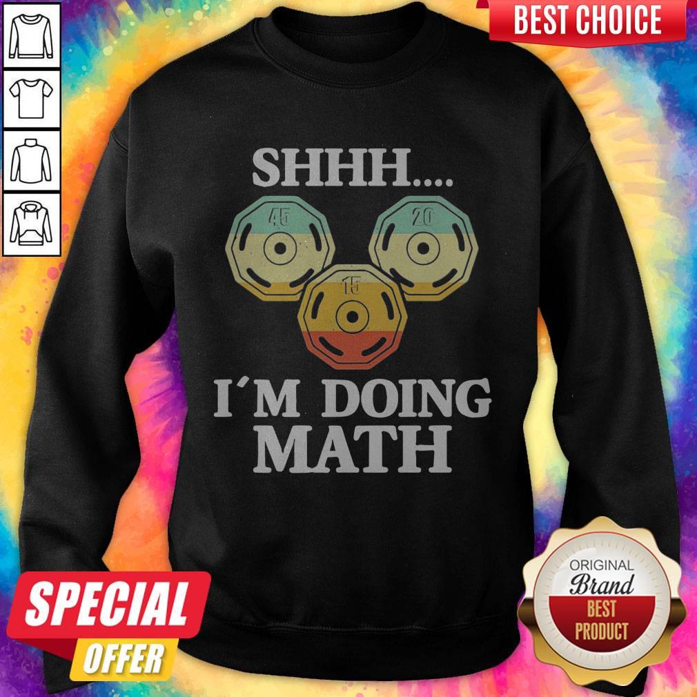 Shhh I'M Doing Math Vintage Shirt - Image 4