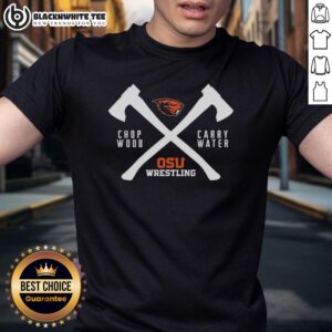 Official Beaver Head And Osu Wrestling Logos T-Shirt